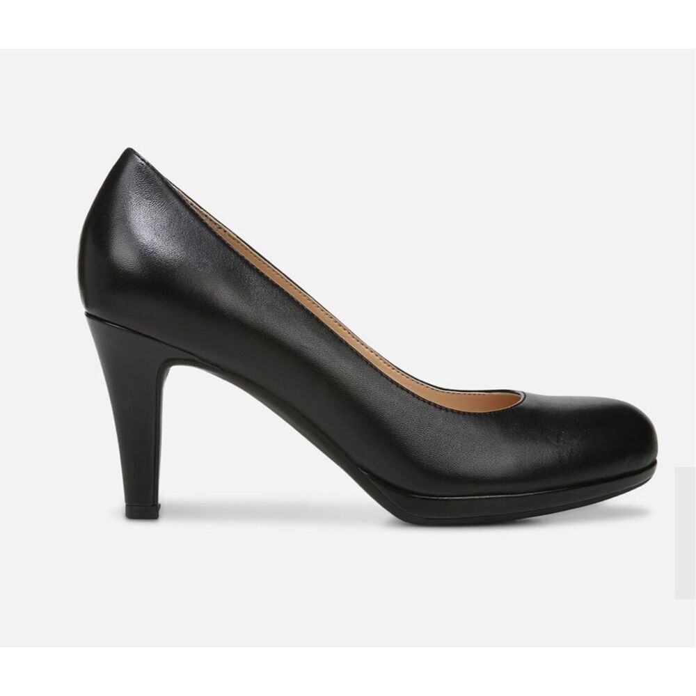 Naturalizer NEW size 10 W Michelle pumps comfort heels - black leather - Picture 2 of 8